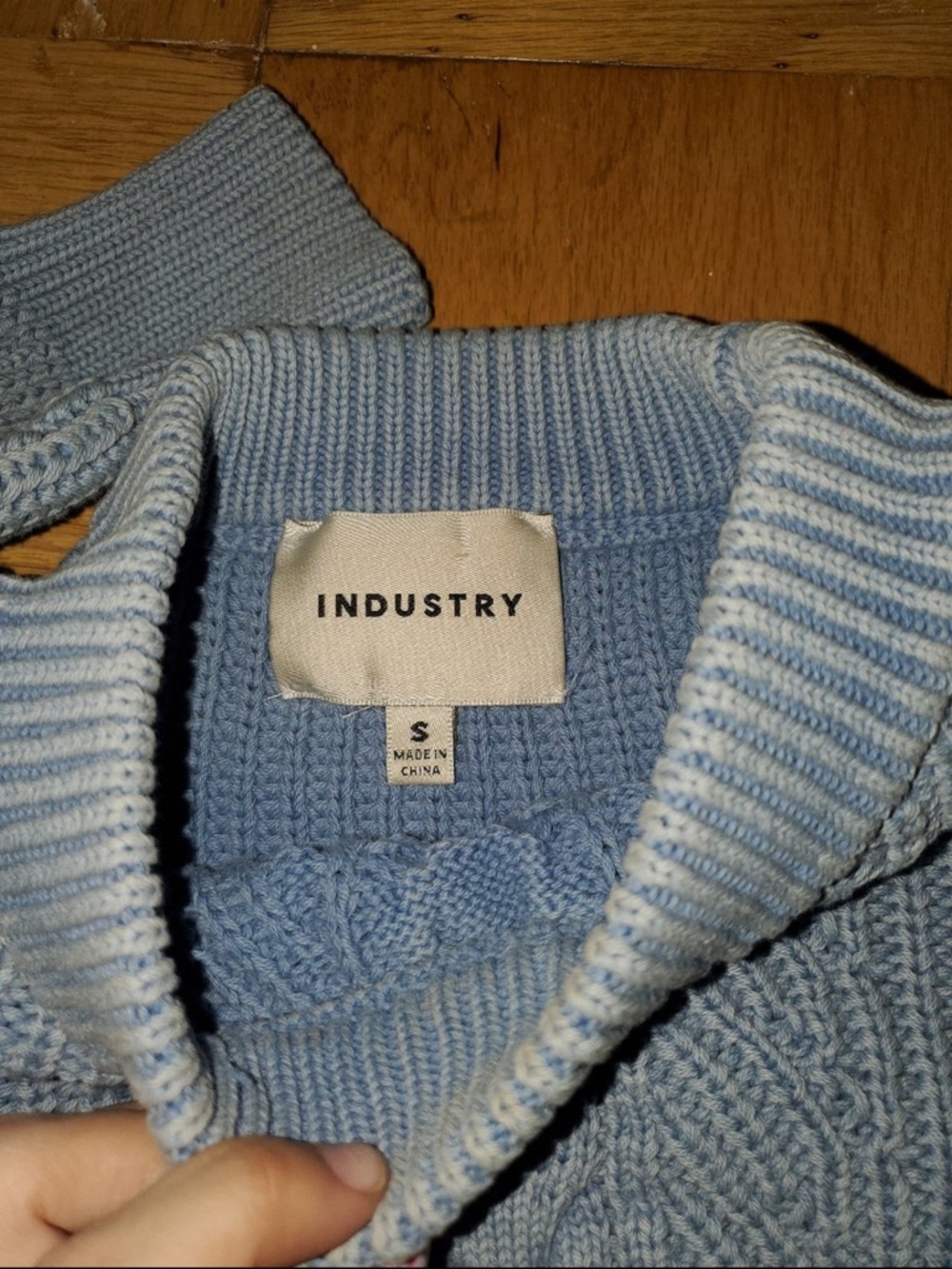 INDUSTRY Women's Light Blue Crewneck Sweater